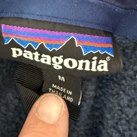 Patagonia Men's M Slate Blue Classic 1/4 Zip Pullover L/S Better Sweater - Picture 6 of 6